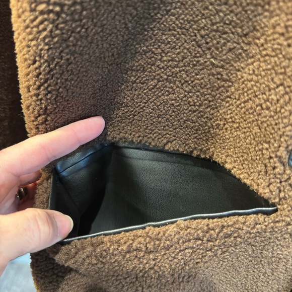 NWT Rebecca Minkhoff Shearling Toggle Jacket Relaxed Fit Coat Large - Picture 4 of 12